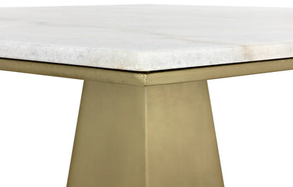 Noir Demetria Table in Antique Brass GTAB500MB