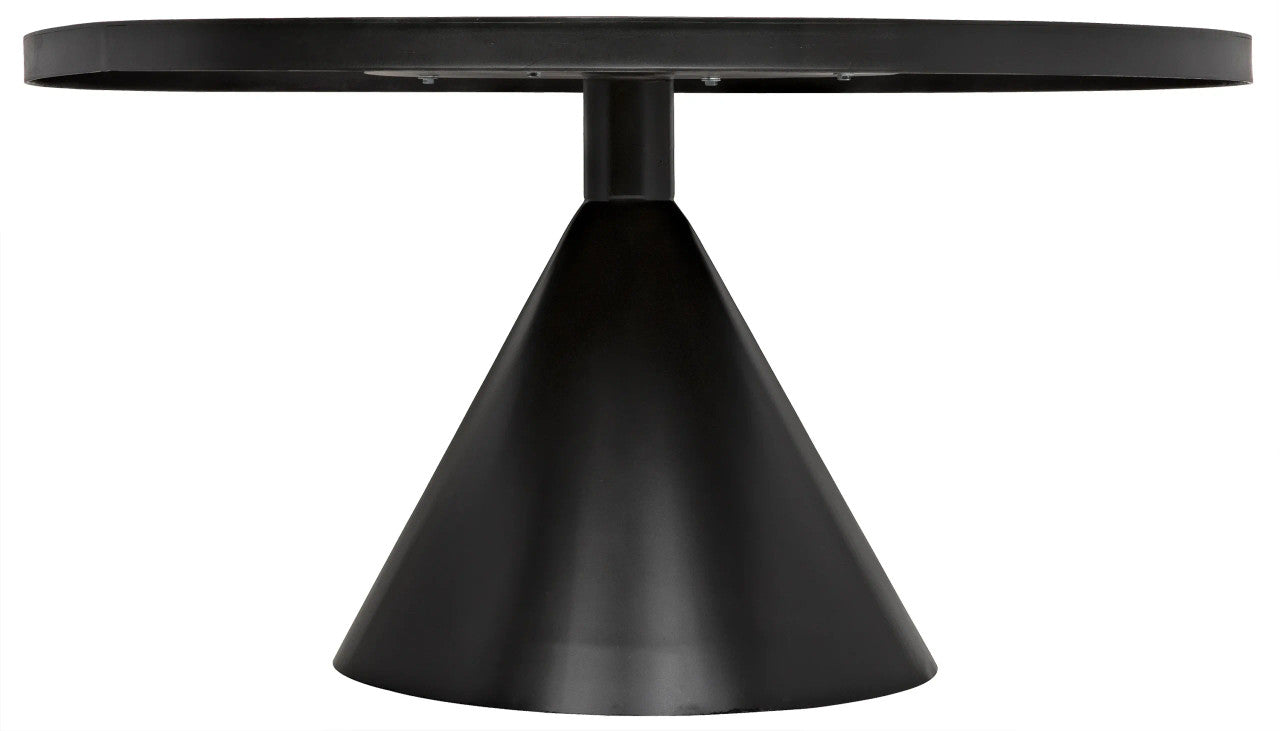 Noir Cone Dining Table in Matte Black GTAB523MTB