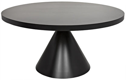 Noir Cone Dining Table in Matte Black GTAB523MTB