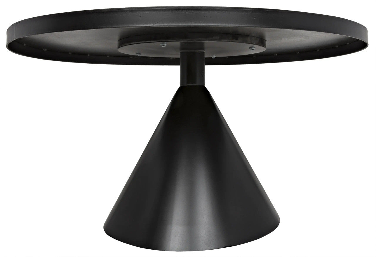 Noir Cone Dining Table in Matte Black GTAB523MTB