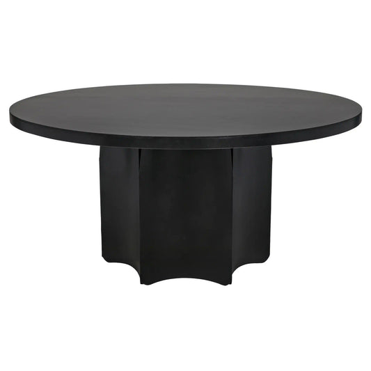 Noir Rome Dining Table in Matte Black GTAB527MTB