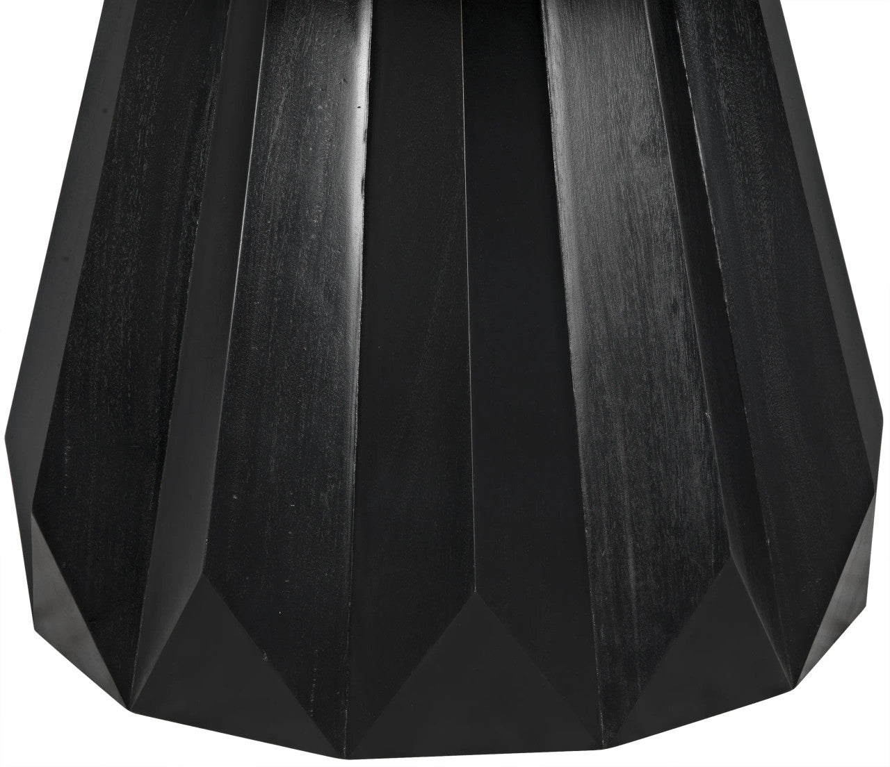 Noir Brosche Dining Table in Hand Rubbed Black GTAB550HB