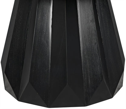 Noir Brosche Dining Table in Hand Rubbed Black GTAB550HB