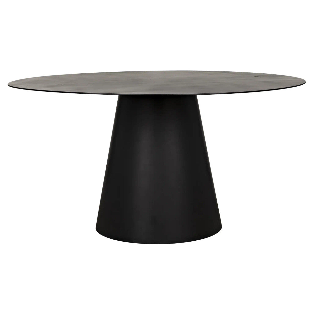 Noir Vesuvius Dining Table in Matte Black GTAB556MTB