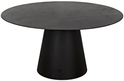 Noir Vesuvius Dining Table in Matte Black GTAB556MTB