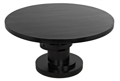 Noir Hugo Dining Table in Hand Rubbed Black GTAB558HB