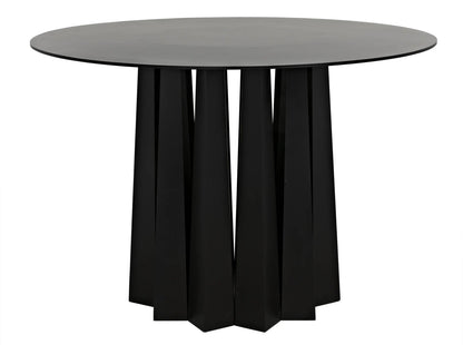 Noir Column Dining Table in Matte Black GTAB559MTB