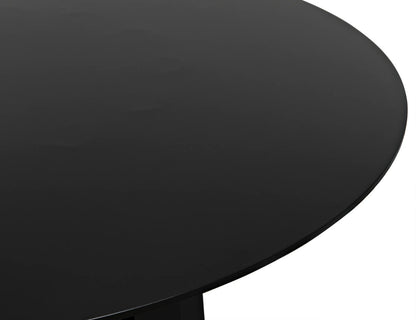 Noir Column Dining Table in Matte Black GTAB559MTB