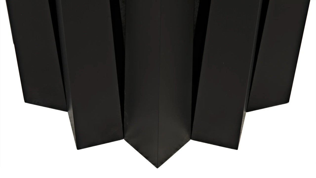 Noir Column Dining Table in Matte Black GTAB559MTB