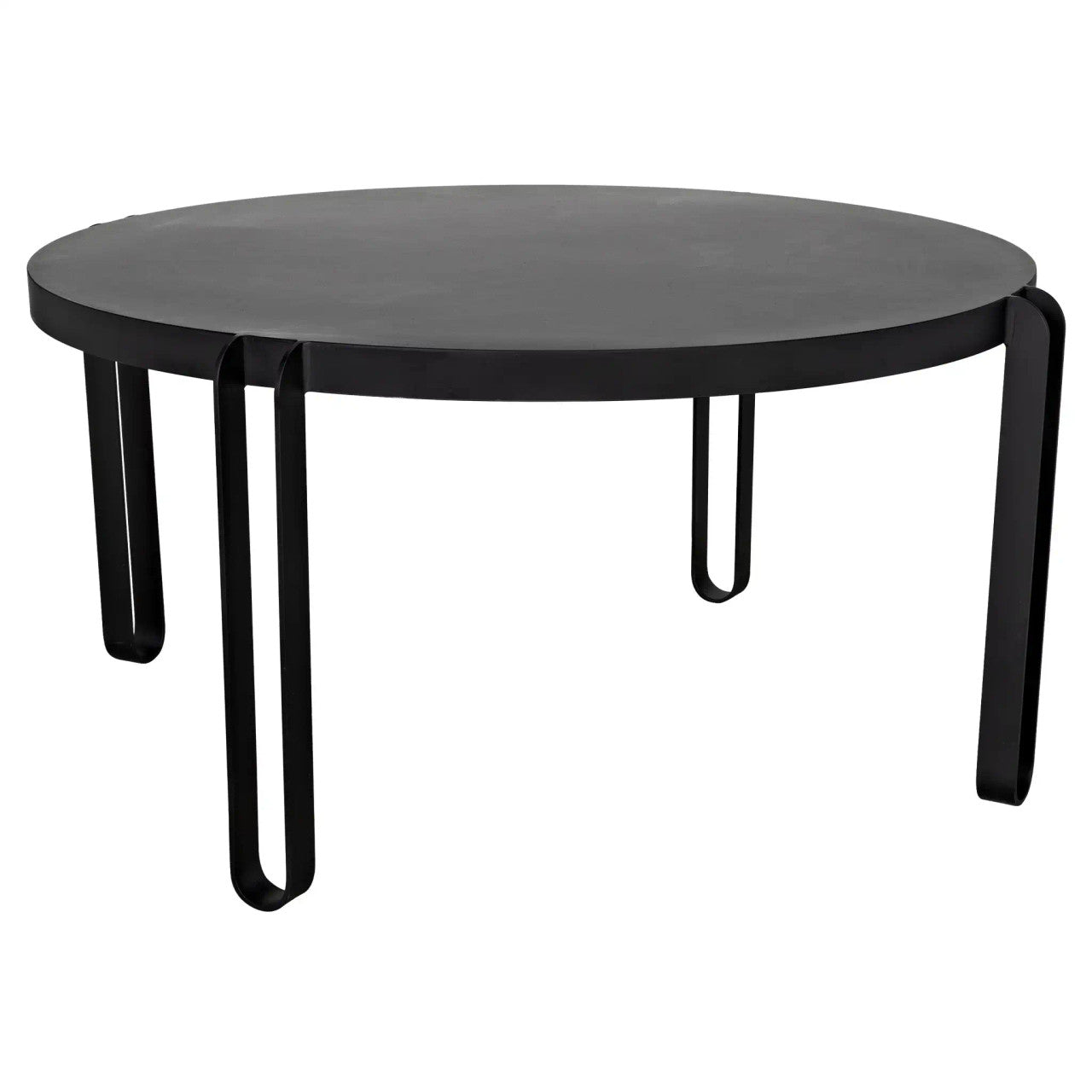 Noir Marcellus Dining Table in Black Metal GTAB563MTB-L