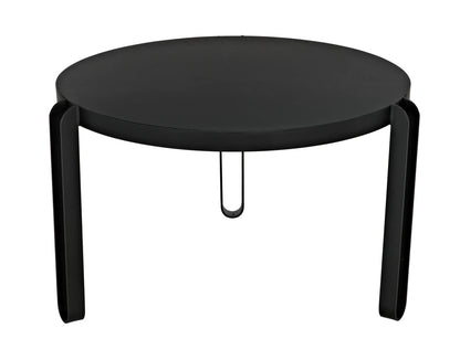 Noir Marcellus Dining Table in Black Metal GTAB563MTB-S