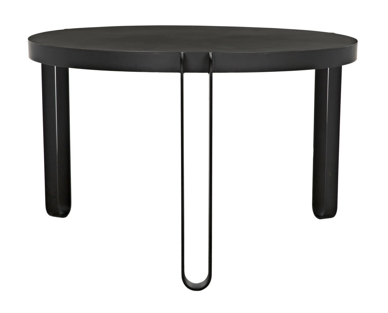 Noir Marcellus Dining Table in Black Metal GTAB563MTB-S