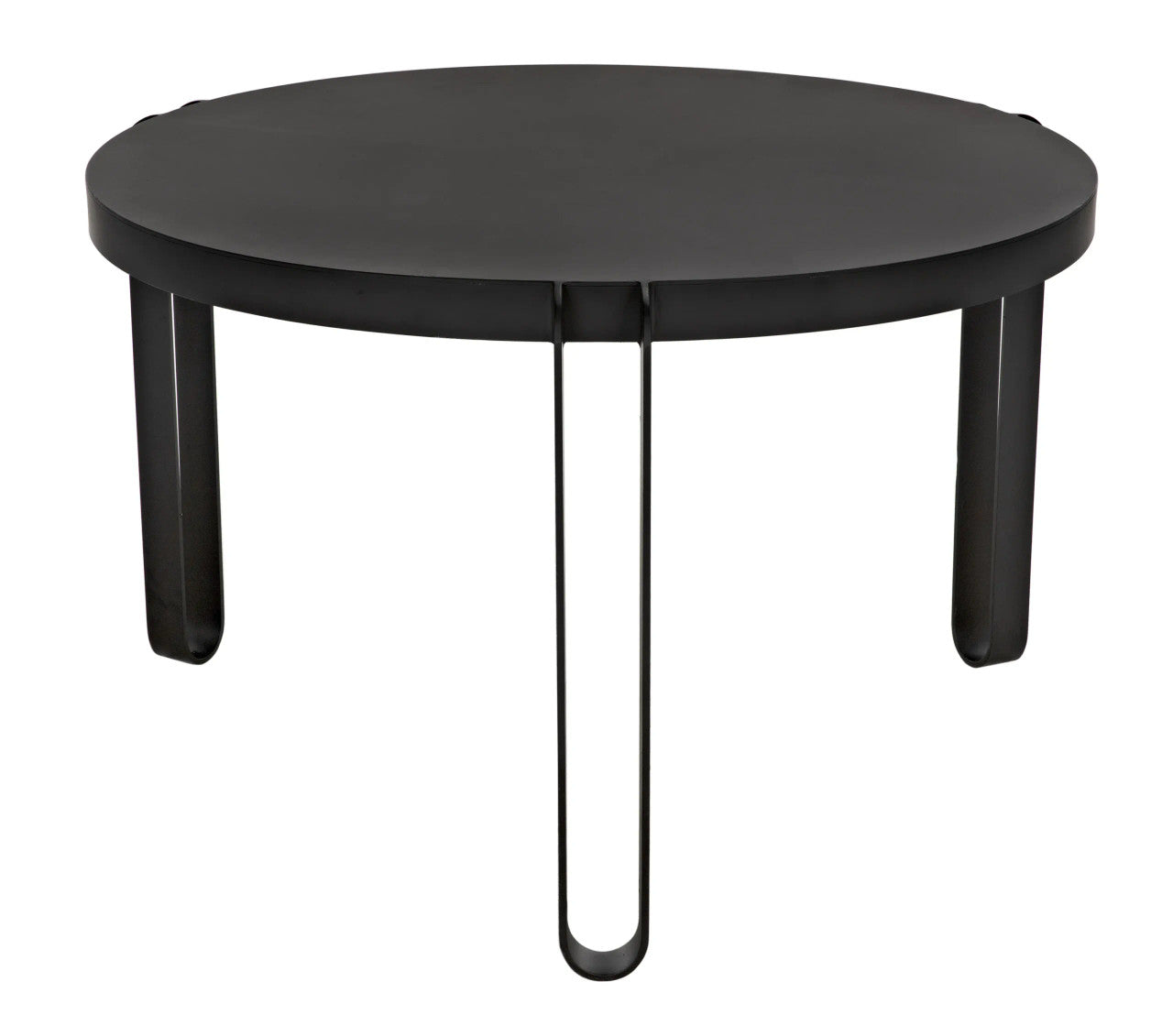 Noir Marcellus Dining Table in Black Metal GTAB563MTB-S