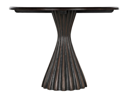 Noir Osiris Dining Table in Pale with Light Brown Trim GTAB564PR