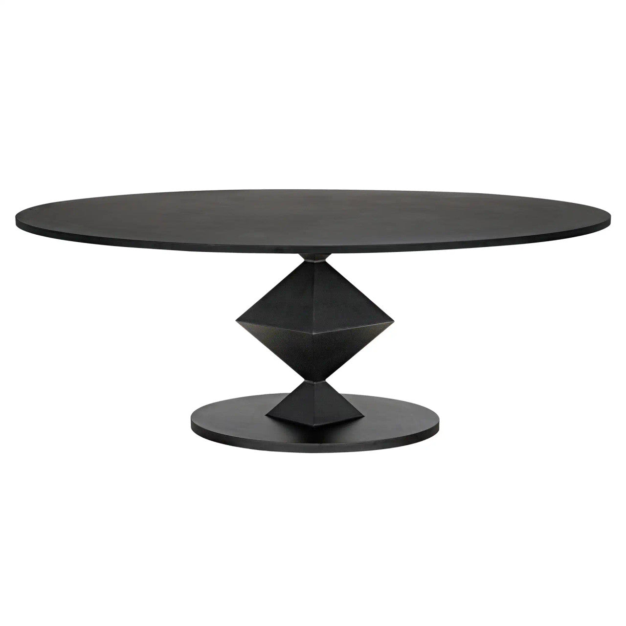 Noir Katana Oval Dining Table in Matte Black GTAB565MTB