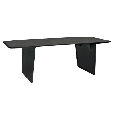 Noir Esprit Dining Table in Matte Black GTAB567MTB