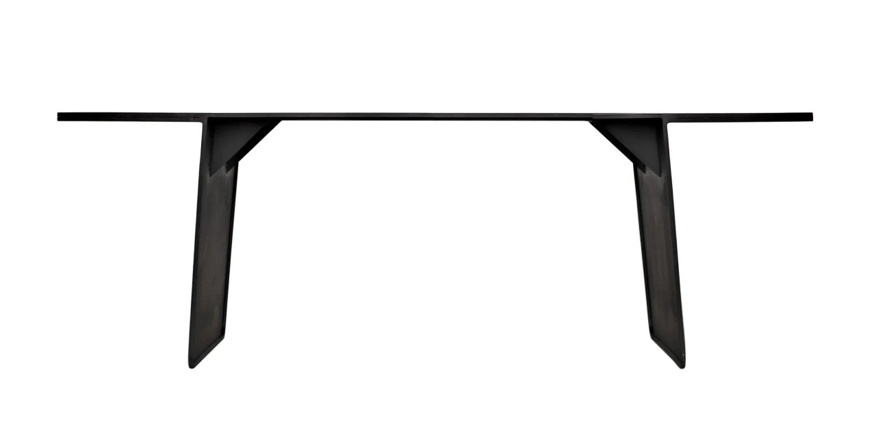 Noir Esprit Dining Table in Matte Black GTAB567MTB