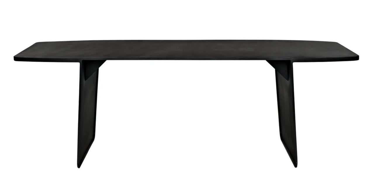 Noir Esprit Dining Table in Matte Black GTAB567MTB