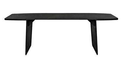 Noir Esprit Dining Table in Matte Black GTAB567MTB