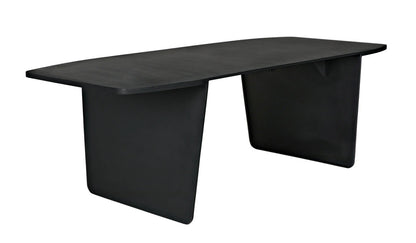 Noir Esprit Dining Table in Matte Black GTAB567MTB