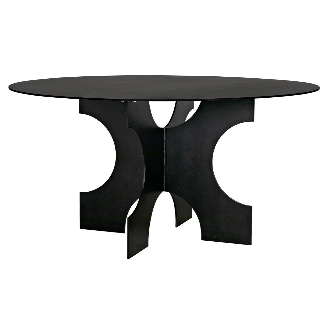 Noir Element Dining Table in Matte Black GTAB568MTB