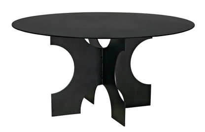 Noir Element Dining Table in Matte Black GTAB568MTB