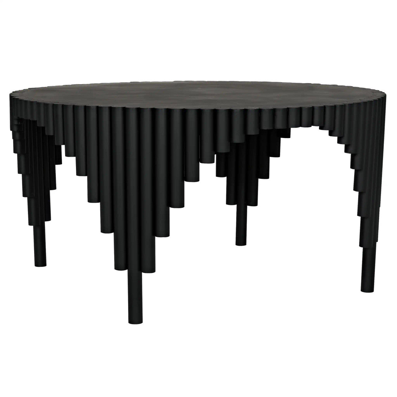 Noir Royal Hall Dining Table in Matte Black GTAB570MTB