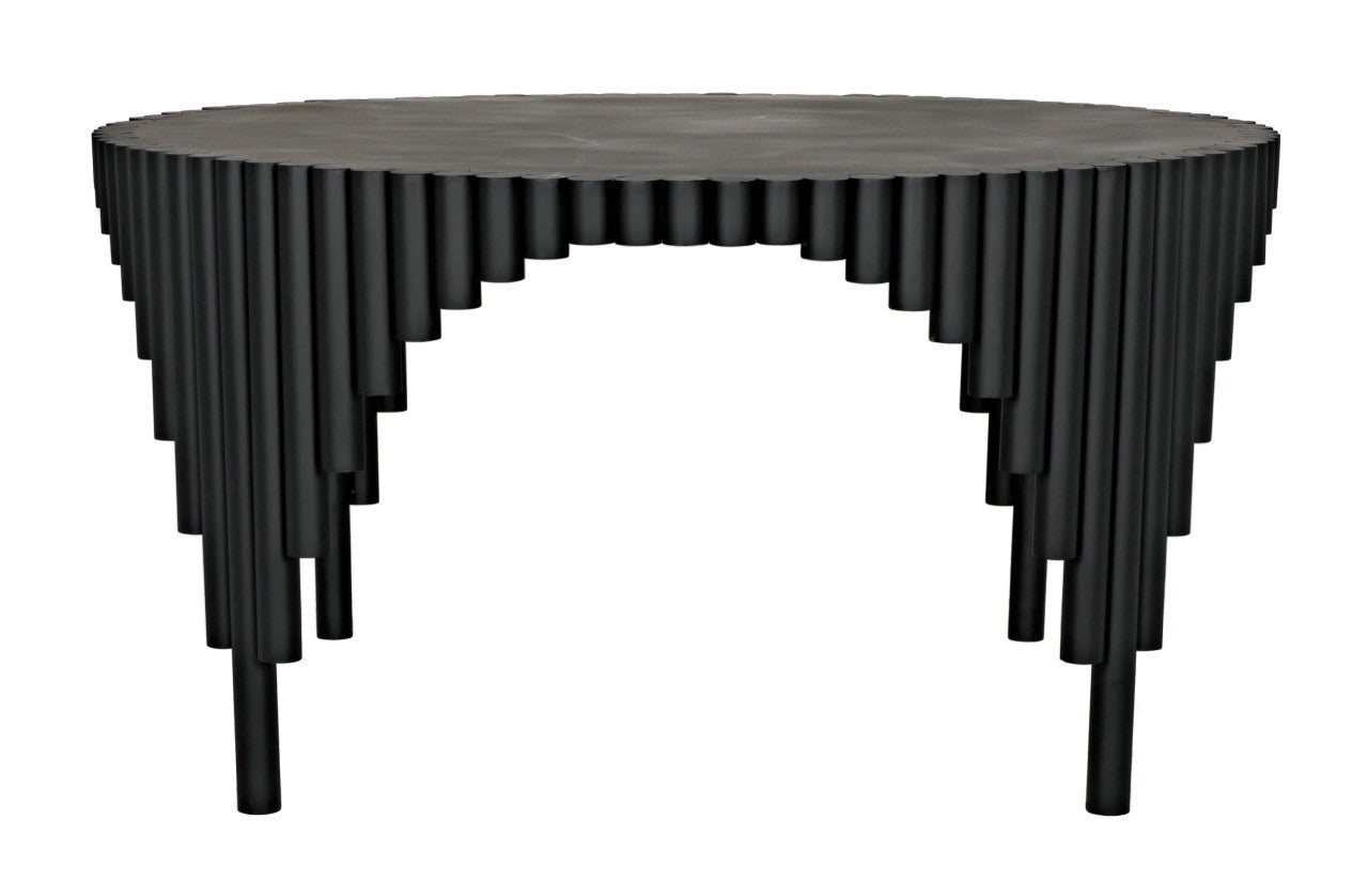 Noir Royal Hall Dining Table in Matte Black GTAB570MTB