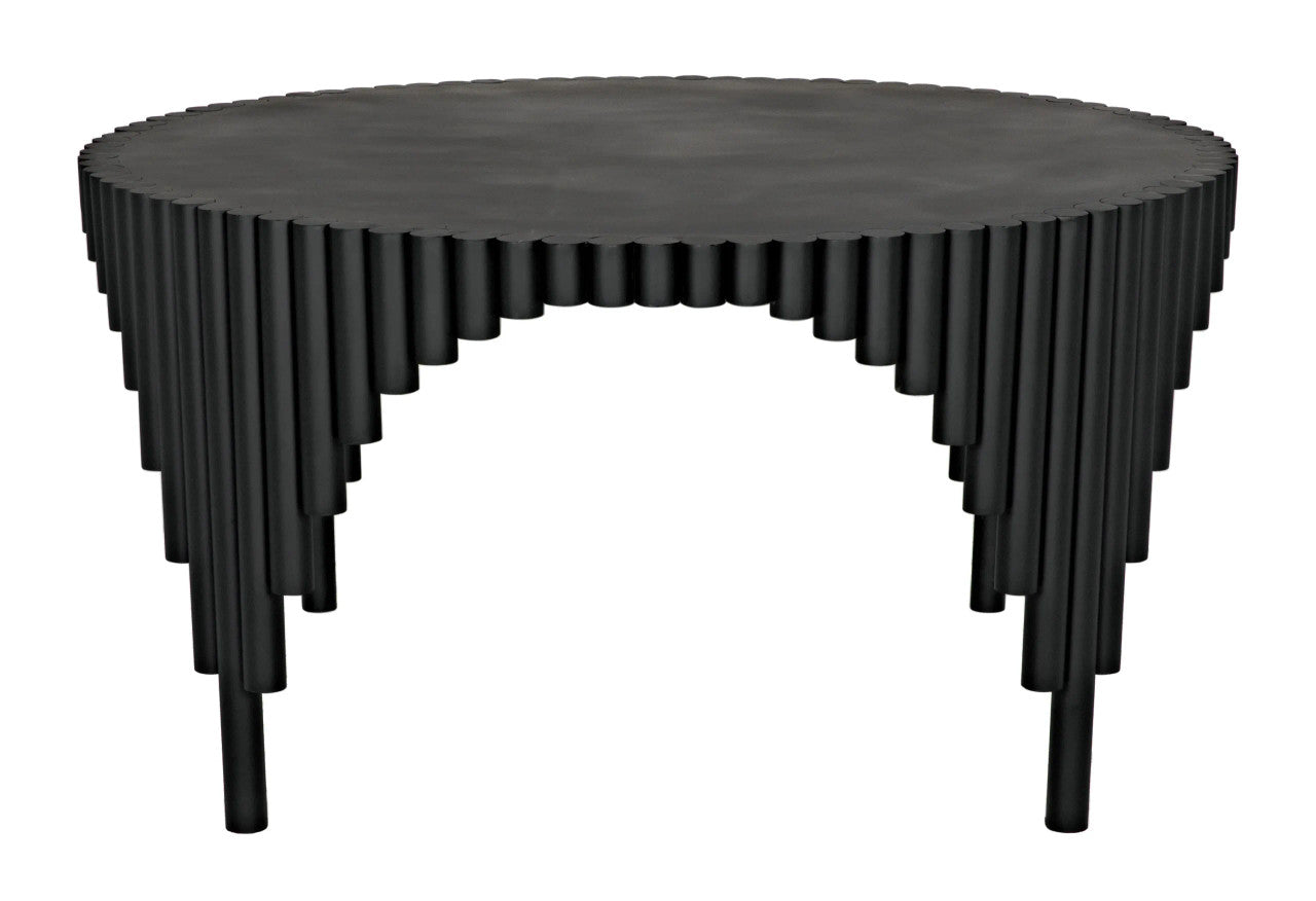 Noir Royal Hall Dining Table in Matte Black GTAB570MTB