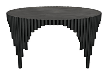 Noir Royal Hall Dining Table in Matte Black GTAB570MTB