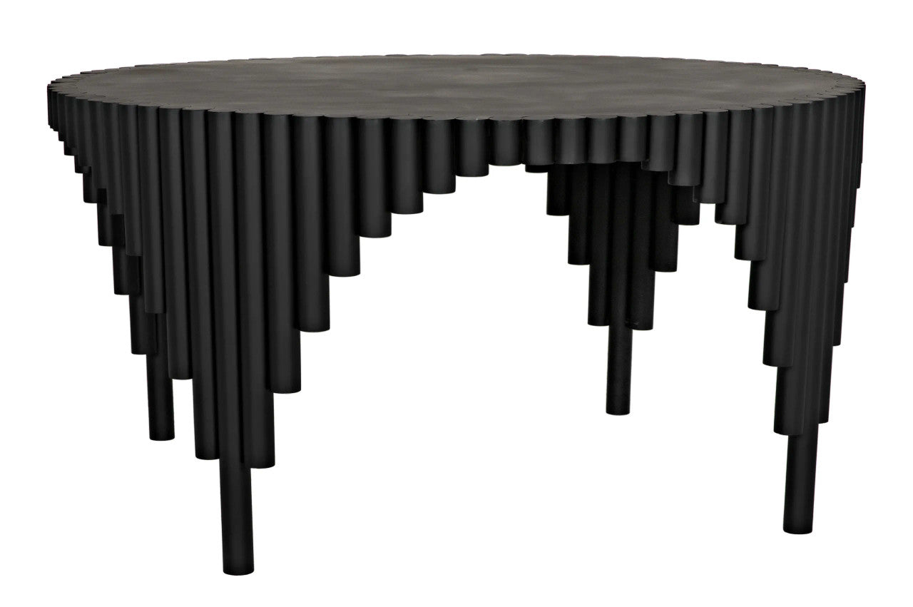 Noir Royal Hall Dining Table in Matte Black GTAB570MTB