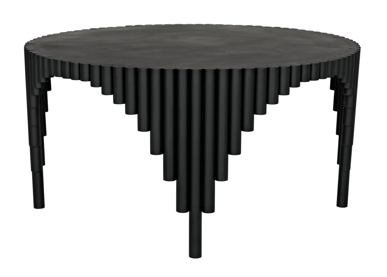 Noir Royal Hall Dining Table in Matte Black GTAB570MTB