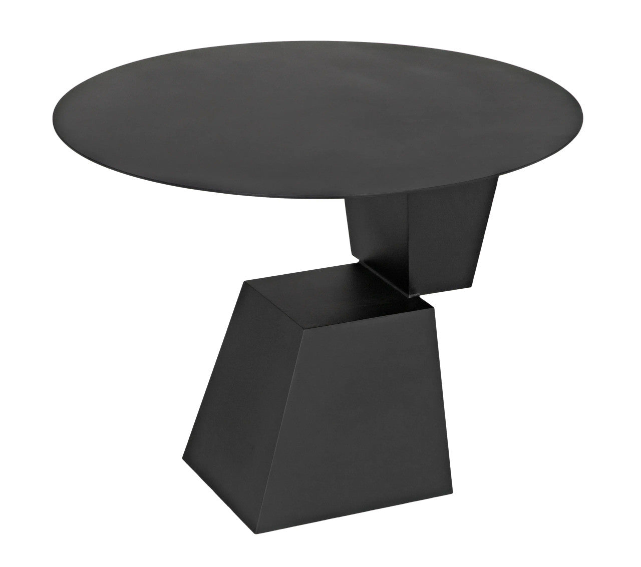 Noir Round Pieta Table in Matte Black GTAB571MTB