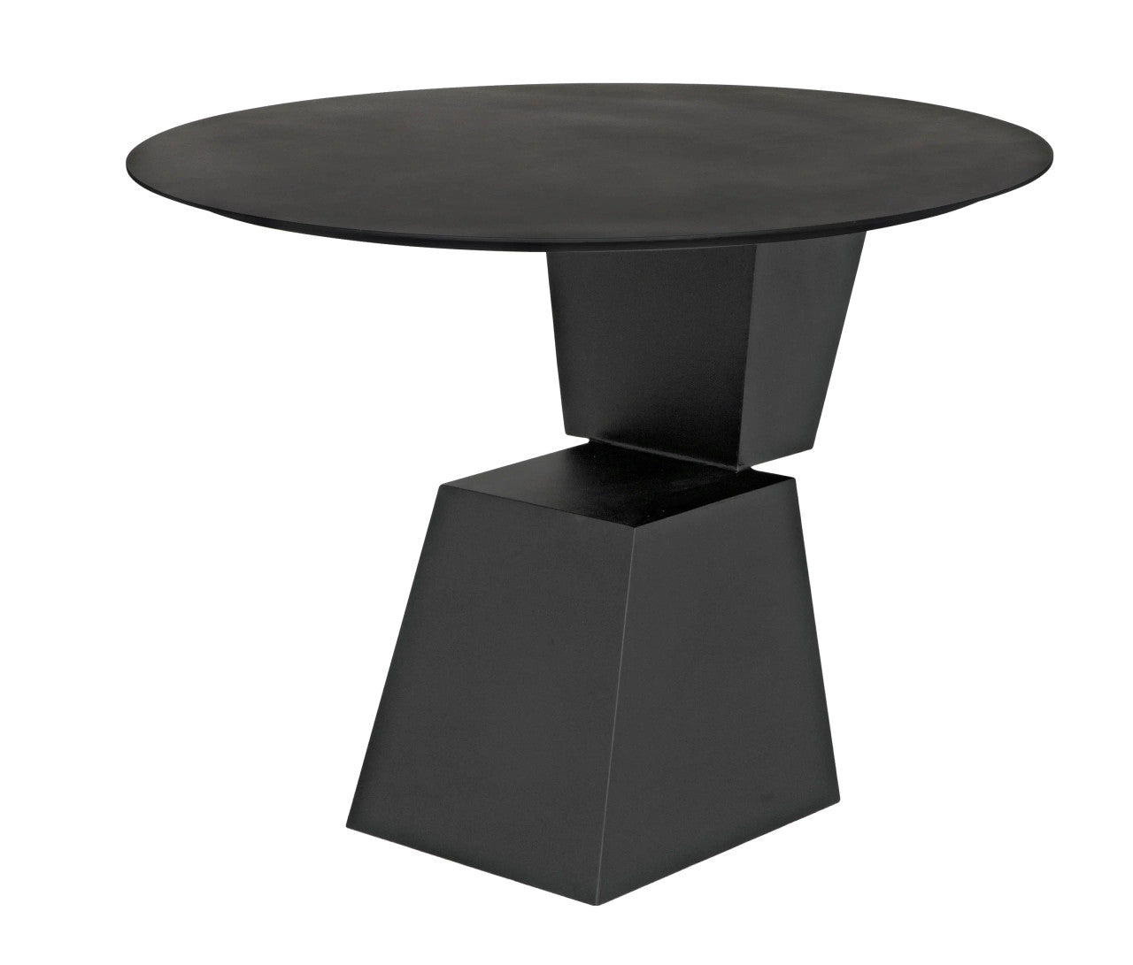 Noir Round Pieta Table in Matte Black GTAB571MTB