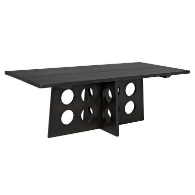 Noir Carlo Dining Table in Ebony Walnut GTAB574EB