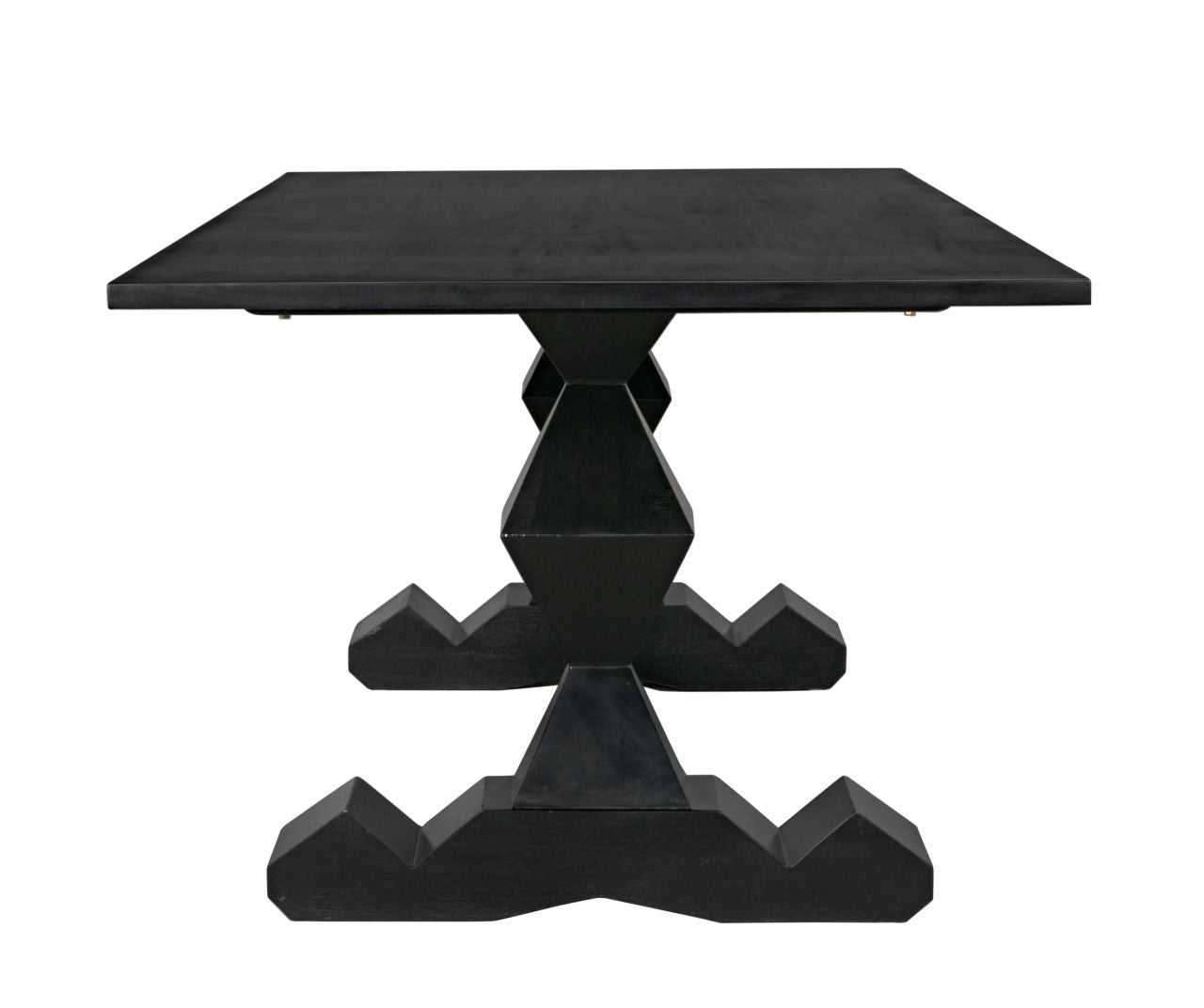 Noir Madeira Dining Table in Hand Rubbed Black GTAB577HB