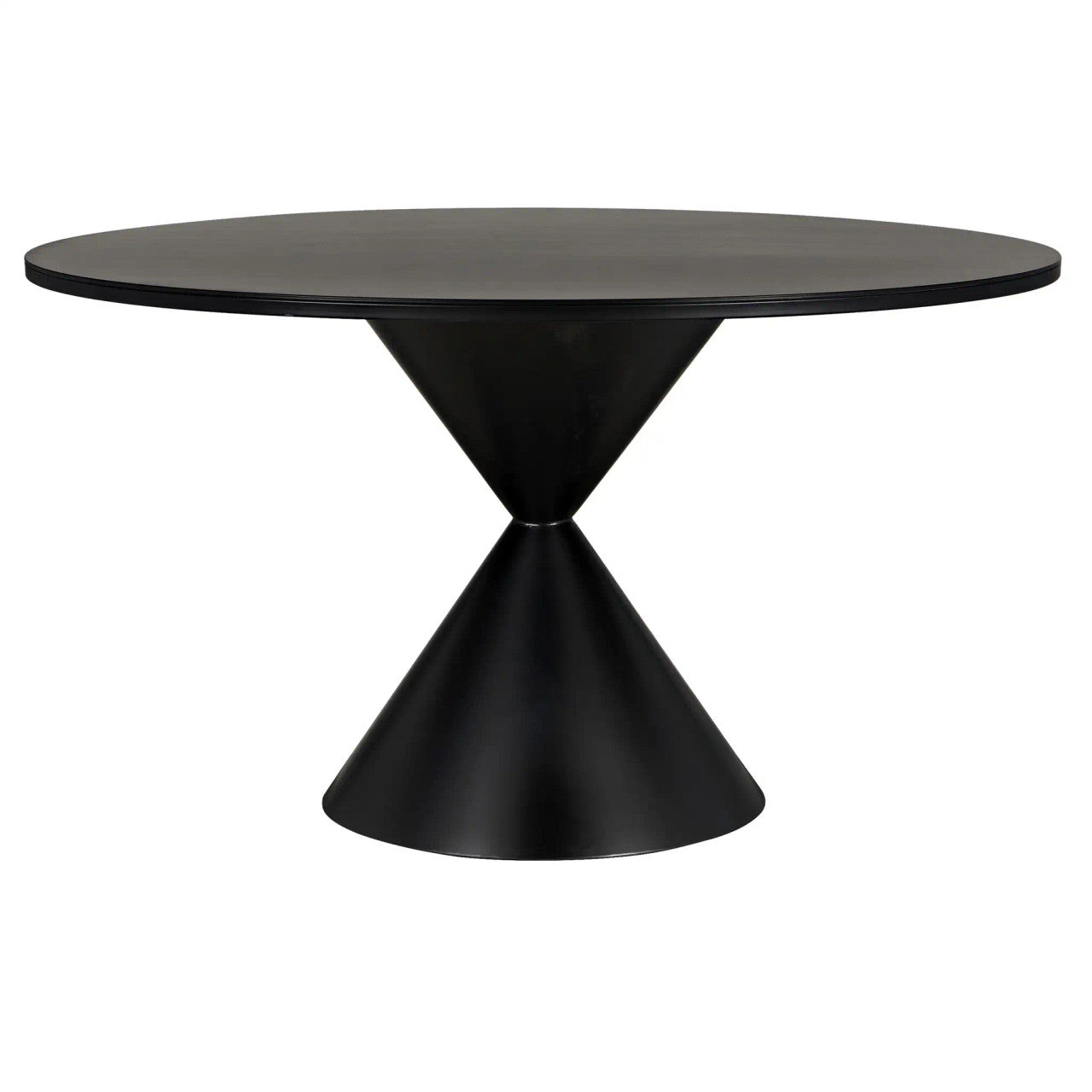 Noir Hourglass Dining Table in Matte Black GTAB578MTB