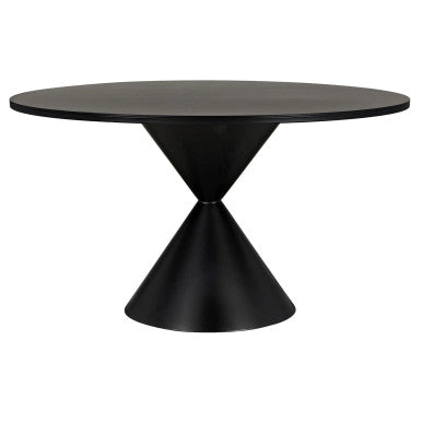 Noir Hourglass Dining Table in Matte Black GTAB578MTB