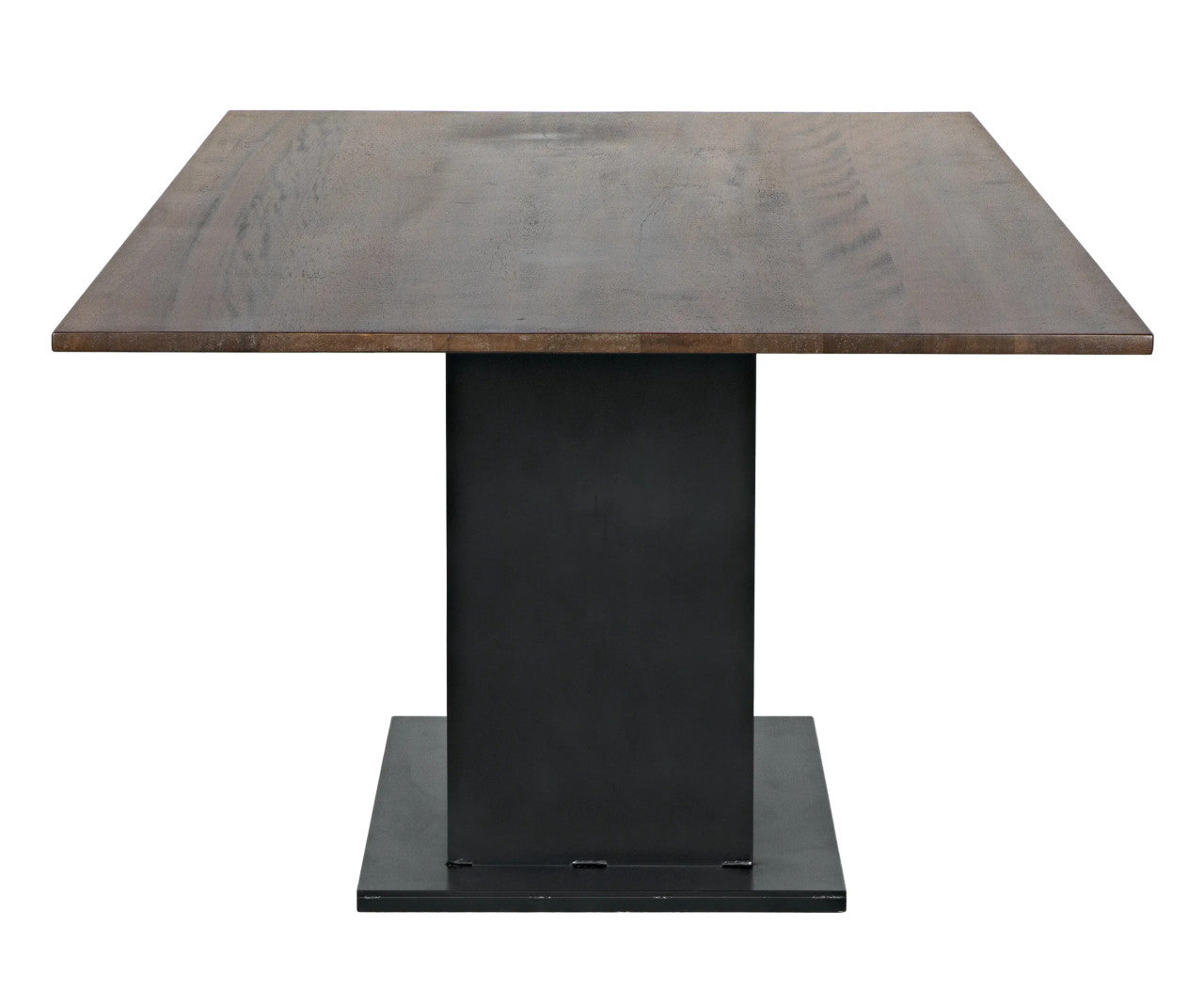 Noir Cameron Table in Dark Walnut with Matte Black Base GTAB580MTB