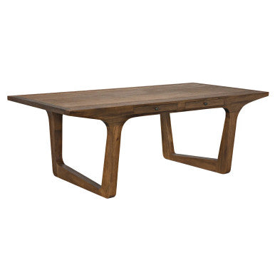 Noir Regal Table/Desk in Dark Walnut GTAB583DW