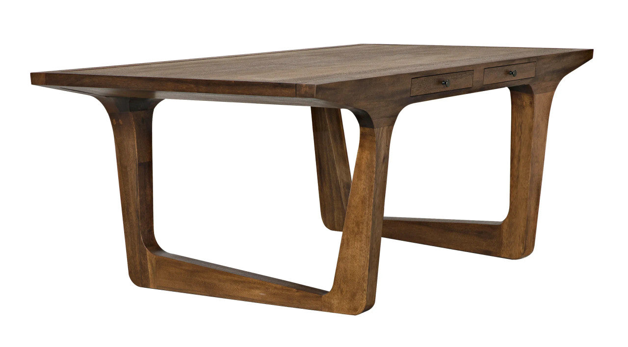 Noir Regal Table/Desk in Dark Walnut GTAB583DW