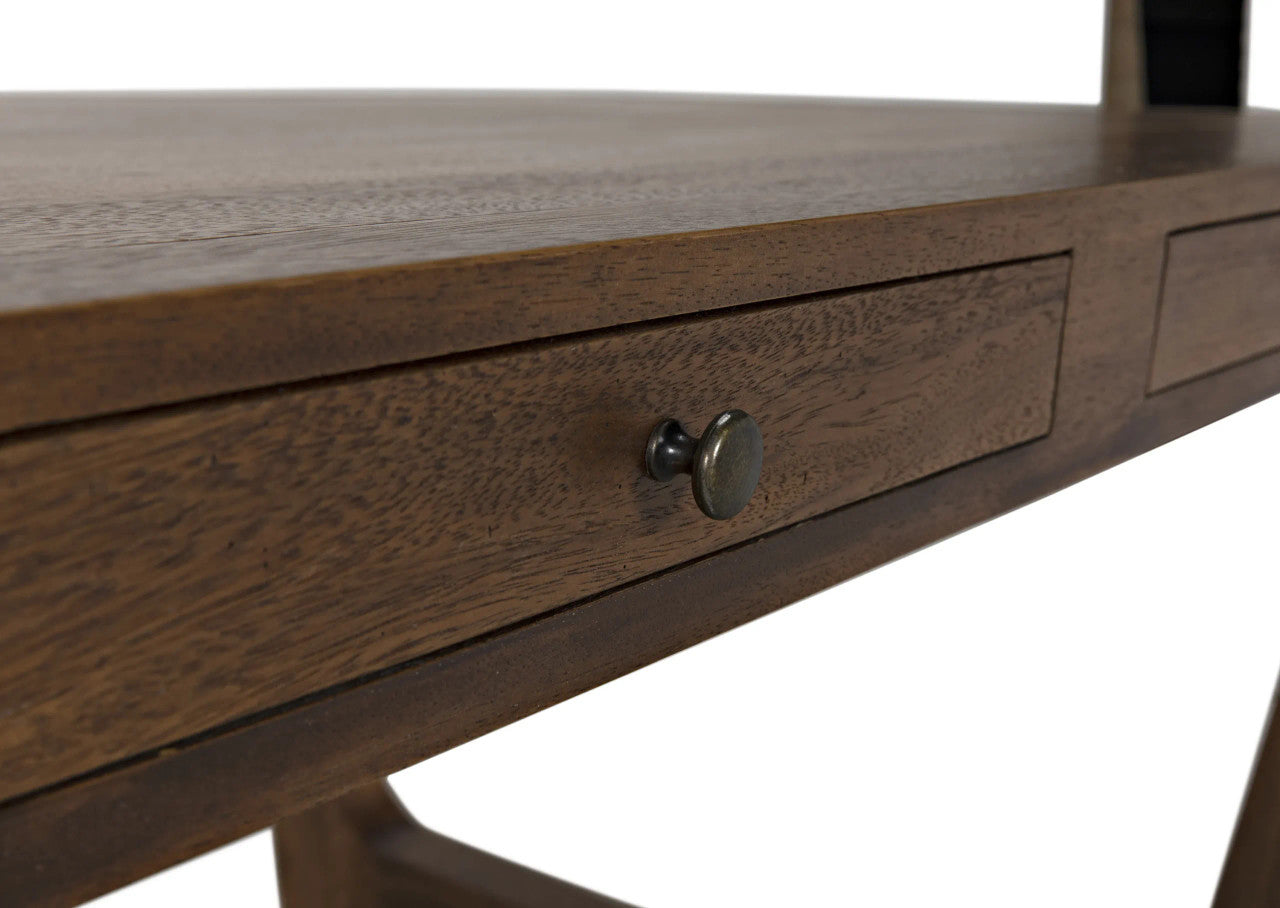 Noir Regal Table/Desk in Dark Walnut GTAB583DW