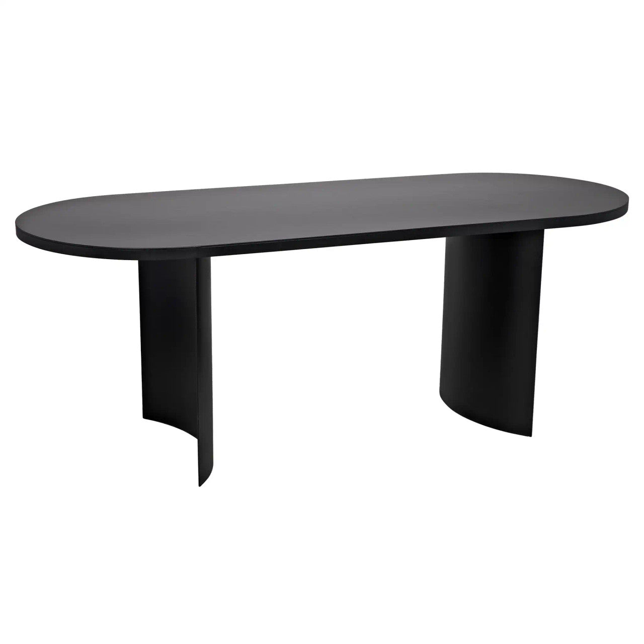 Noir Concave Table in Matte Black GTAB587MTB