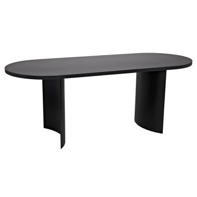 Noir Concave Table in Matte Black GTAB587MTB