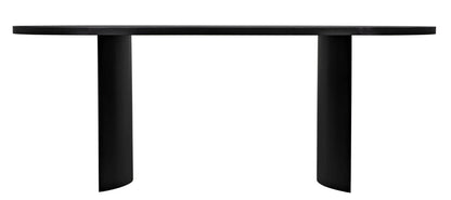 Noir Concave Table in Matte Black GTAB587MTB