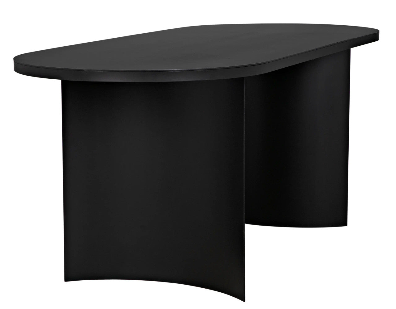 Noir Concave Table in Matte Black GTAB587MTB