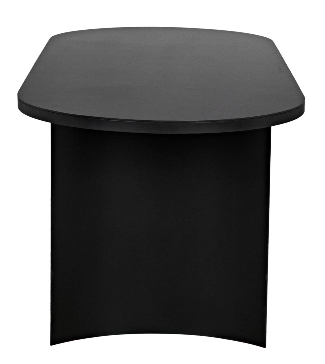 Noir Concave Table in Matte Black GTAB587MTB