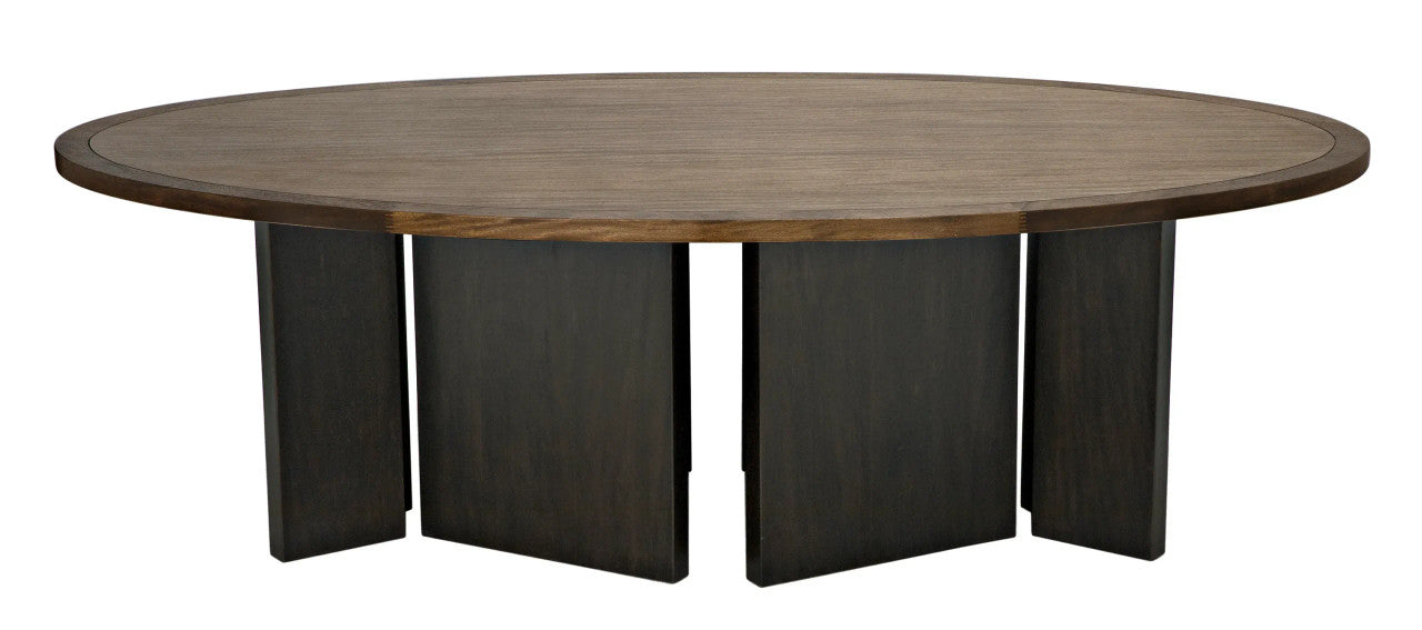 Noir Savage Table in Dark Walnut and Ebony GTAB589