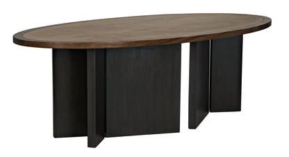 Noir Savage Table in Dark Walnut and Ebony GTAB589