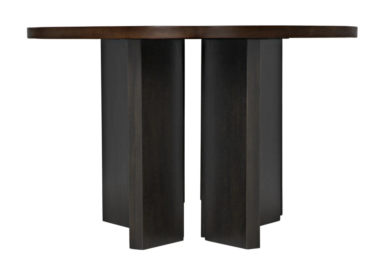 Noir Savage Table in Dark Walnut and Ebony GTAB589